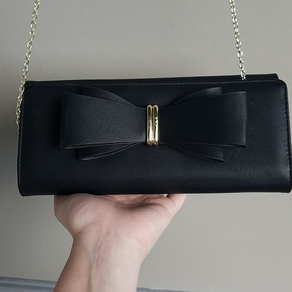 Betsey Johnson black evening bag, NWOT!
